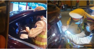 Tài xế ngủ trong xe, nghi say rượu  bị phạt 40 triệu