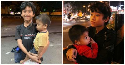 Cậu bé bế em đi xin ăn khắp Sài Gòn vì thương mẹ: Em ước được đi học trở lại