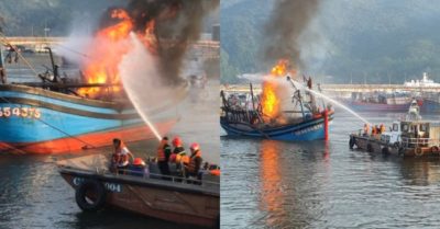 Cháy 3 tàu cá sáng mùng 3 Tết, ngư dân mất khoảng 14 tỷ đồng