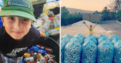 Cậu bé 11 tuổi thành lập công ty tái chế từ năm 3 tuổi, đã tái chế 1 triệu lon và chai