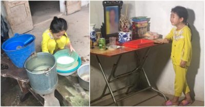 Xót xa bé gái 2 lần chịu cảnh mồ côi, tối đến lại trốn bố để khóc vì nhớ mẹ