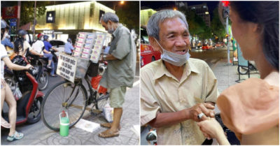 Cụ ông bán vé số kiên quyết từ chối 75 triệu đồng tiền quyên góp, năn nỉ ông mới nhận 5 triệu