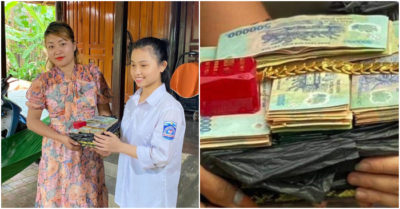 Nữ sinh lớp 10 nhặt được 300 triệu đồng, đứng đợi người đánh rơi để trả lại
