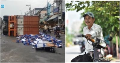 Tiền Giang: Giúp xe chở bia bị lật, 2 tháng sau người dân nhận lại món quà đặc biệt