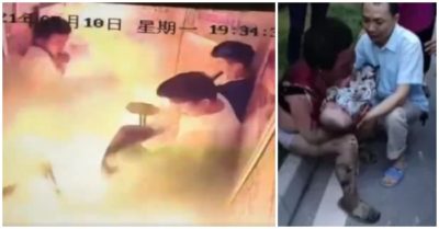 Video khoảnh khắc kinh hoàng xe đạp điện phát nổ trong thang máy kín người