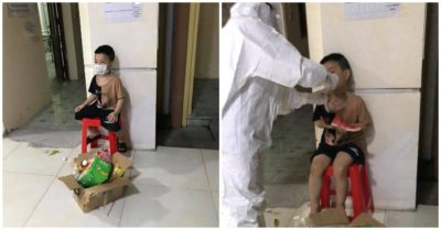Gia đình tứ tán trong đại dịch, bé trai 6 tuổi tự xách đồ nhập viện