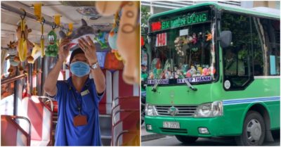 Dân Sài Gòn thích thú với chuyến xe bus treo đầy gấu bông