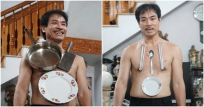 Thanh Hóa: Người đàn ông ‘nam châm’, có thể hút chặt đồ vật vào cơ thể