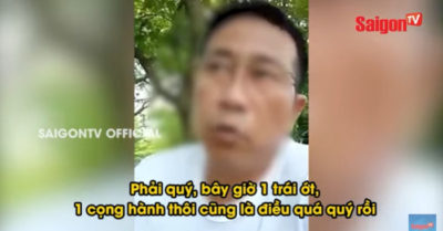 Người đàn ông đi ô tô xin được bó rau từ thiện mà ‘ứa nước mắt’ (video)