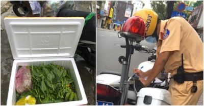 Đi nhận rau quả từ quê tiếp tế, thanh niên bị CSGT phạt 2 triệu đồng