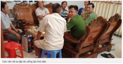 11 người trong đó có 7 cán bộ tụ tập ăn uống tại nhà dân giữa lúc giãn cách theo Chỉ thị 16