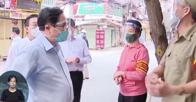 Thủ tướng thị sát ổ dịch nóng nhất Hà Nội: Không có người trực Sở chỉ huy phường