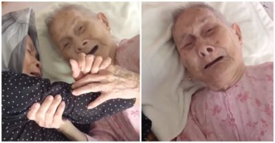 Clip khoảnh khắc mẹ 105 tuổi vừa ôm con gái 84 tuổi vừa khóc sau 4 tháng giãn cách không được gặp nhau