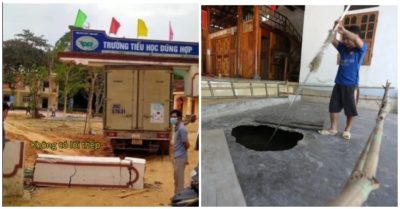 Tin tức tối 26/10: Sau tiếng động lớn, cái hố xuất hiện giữa sân nhà; Xe tải ‘nhấc bổng’ cả cổng trường, lộ trụ không lõi thép; Tìm thấy thi thể bé trai 8 tuổi mất tích trên sông Lam