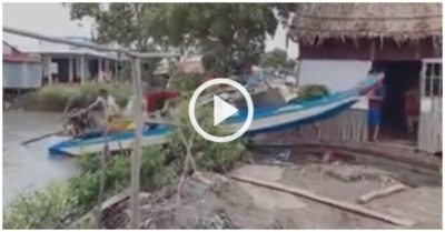 Video sáng kiến độc đáo của bà con Miền Tây, đưa xuồng máy vượt đập một cách dễ dàng