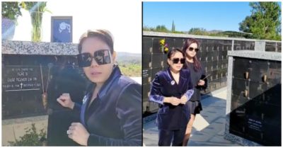 Clip: Việt Hương đến thăm mộ cố nghệ sĩ Chí Tài, nghẹn ngào nhắc tới Phi Nhung