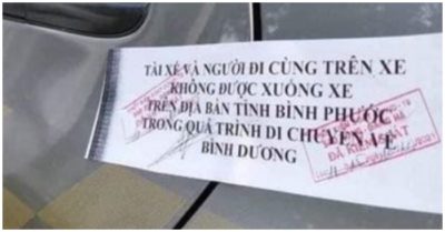 Dán giấy niêm phong cửa ôtô khi qua Bình Phước, Chủ tịch huyện nói gì?