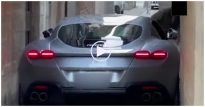 Video: Siêu xe Ferrari bị mắc kẹt trong ngõ hẹp