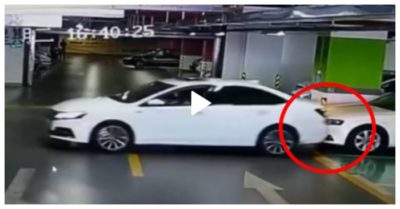 Video: Nữ tài xế ‘lùi chuồng’ đâm 3 xe sang