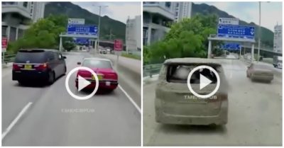 Clip: Hai ôtô con được ‘tắm bùn’ vì chắn đường xe ben