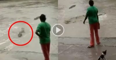 Video: Cá sấu quay đầu khi đối mặt ‘cao thủ’ có dép xỏ ngón
