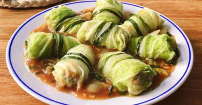 Cải thảo cuốn cá sốt dầu hào – món ăn thanh đạm ngon miệng