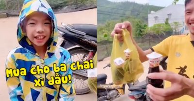 Video: Con trai hiểu lầm ý của ba khi dặn đi mua xì dầu