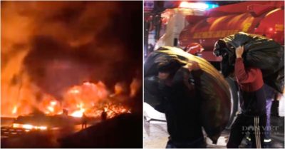 Video: Hiện trường vụ cháy kho chứa vải cạnh chợ Ninh Hiệp, nhiều người đứng trước nguy cơ mất Tết