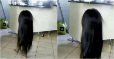 Ông bố rụng rời khi thấy con đội tóc giả của mẹ