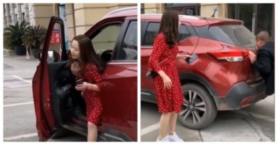 Clip: Cô gái bỏ chạy sau khi giúp khống chế ôtô