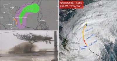 Siêu bão số 9 – Rai: “Gió mạnh nhất lịch sử”; “Sóng biển ven bờ cao khủng khiếp”