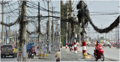 Hơn 500 trụ điện “mọc” giữa đường,  giăng bẫy người dân