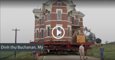 Video: Di chuyển những tòa nhà ‘khổng lồ’ tới địa điểm mới