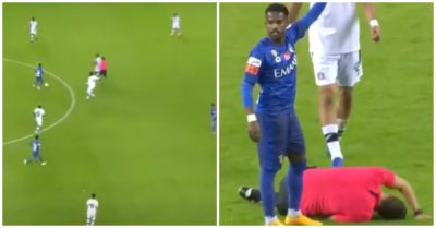 Clip: Bị cầu thủ ‘tung cùi chỏ’ trọng tài nằm gục trên sân mà không có thẻ phạt nào