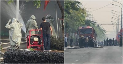 Rò rỉ khí độc ở cơ sở nước đá làm nhiều người khó thở, khẩn cấp sơ tán dân