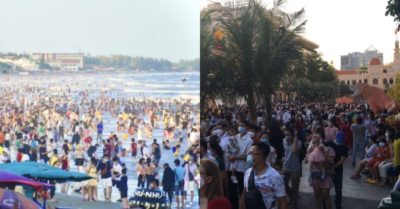 Đầu năm, bãi biển, phố đi bộ đông nghẹt người