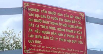 Cà Mau: Gỡ các biển cấm người nơi khác đến bắt cá