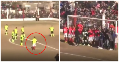 Clip: Cầu thủ lập siêu phẩm sút phạt khiến hàng rào gần 20 người sửng sốt