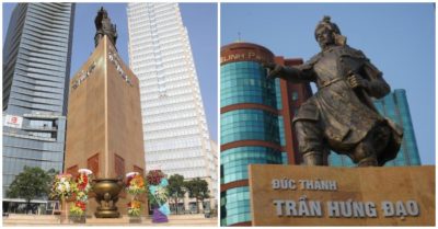 TP. HCM:  Đặt lại lư hương trước tượng Đức Thánh Trần Hưng Đạo