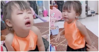 Video: Đang khóc, bé gái vẫn hát theo bài tủ