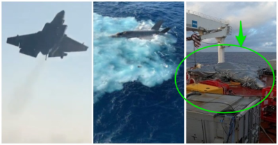 Mỹ đã vớt được chiến cơ F-35C ở dưới đáy Biển Đông