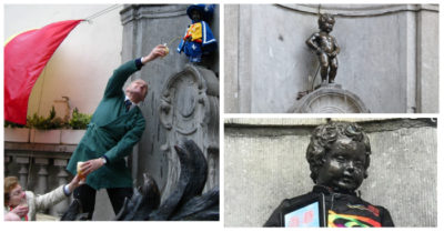 Bức tượng ‘cậu bé đi tiểu’ tại Brussels sẽ mặc trang phục Hồng Kông