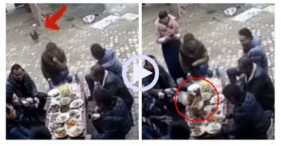 Video: 7 thanh niên điếng người khi con gà ‘đá bay’ bàn nhậu