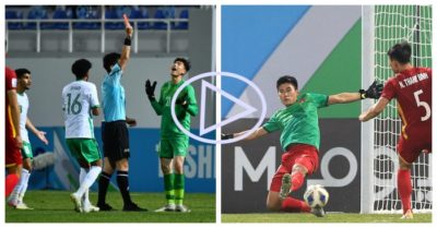 Video: Văn Chuẩn rời sân, Nhâm Mạnh Dũng làm thủ môn bất đắc dĩ