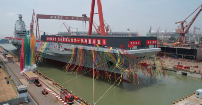 Sáng nay Trung Quốc hạ thủy tàu sân bay thứ 3