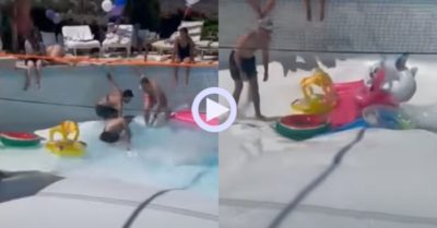 Video: Hố tử thần dưới đáy hồ bơi hút cạn nước, nuốt chửng người trong vài giây