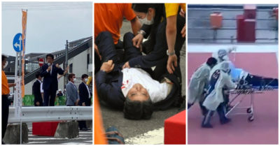 Diễn biến: Cựu Thủ tướng Shinzo Abe trước và sau khi trúng đạn
