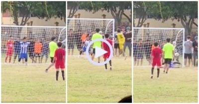 Video: Trong vòng 4 giây, bé trai 3 lần cứu thua cho đội nhà