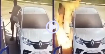 Video: Tài xế bật lửa châm thuốc hút trong lúc đổ xăng và cái kết