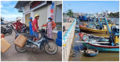 Ngư dân chở can rong ruổi đi mua dầu, cây xăng báo “cháy hàng”